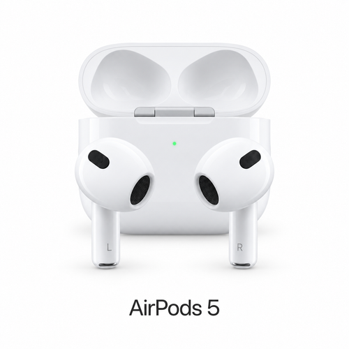 AirPods 5 con su estuche de carga