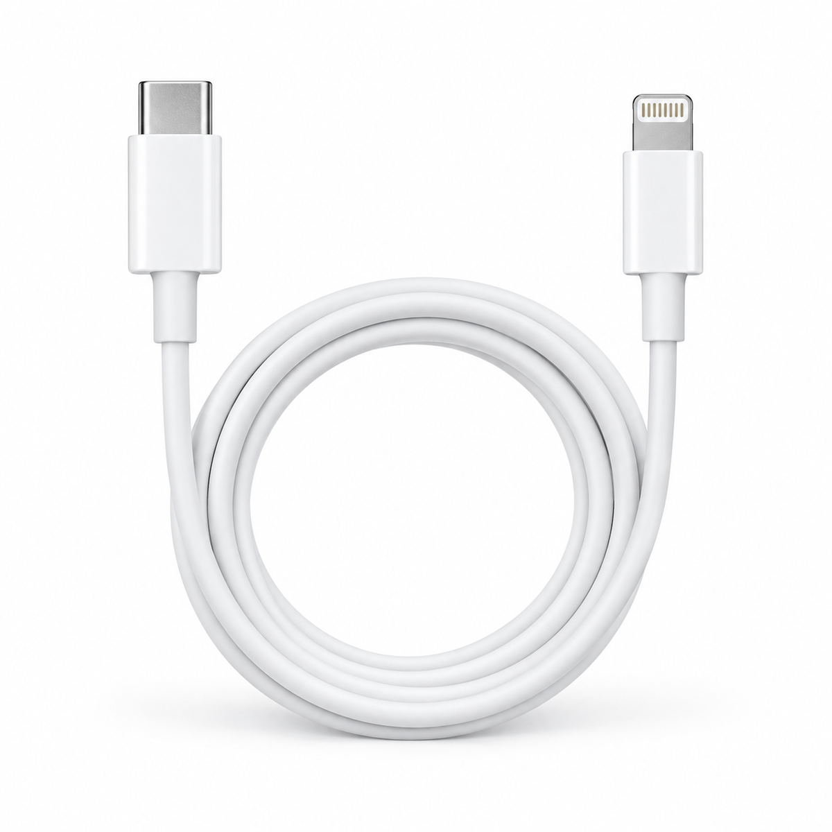Cable Apple USB-C a Lightning blanco de 1 metro