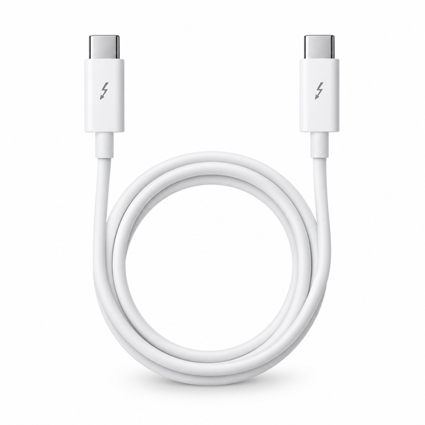Cable Thunderbolt USB-C a USB-C blanco