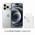 Combo iPhone 17 Pro Max mas cargador Apple USB-C de 20W