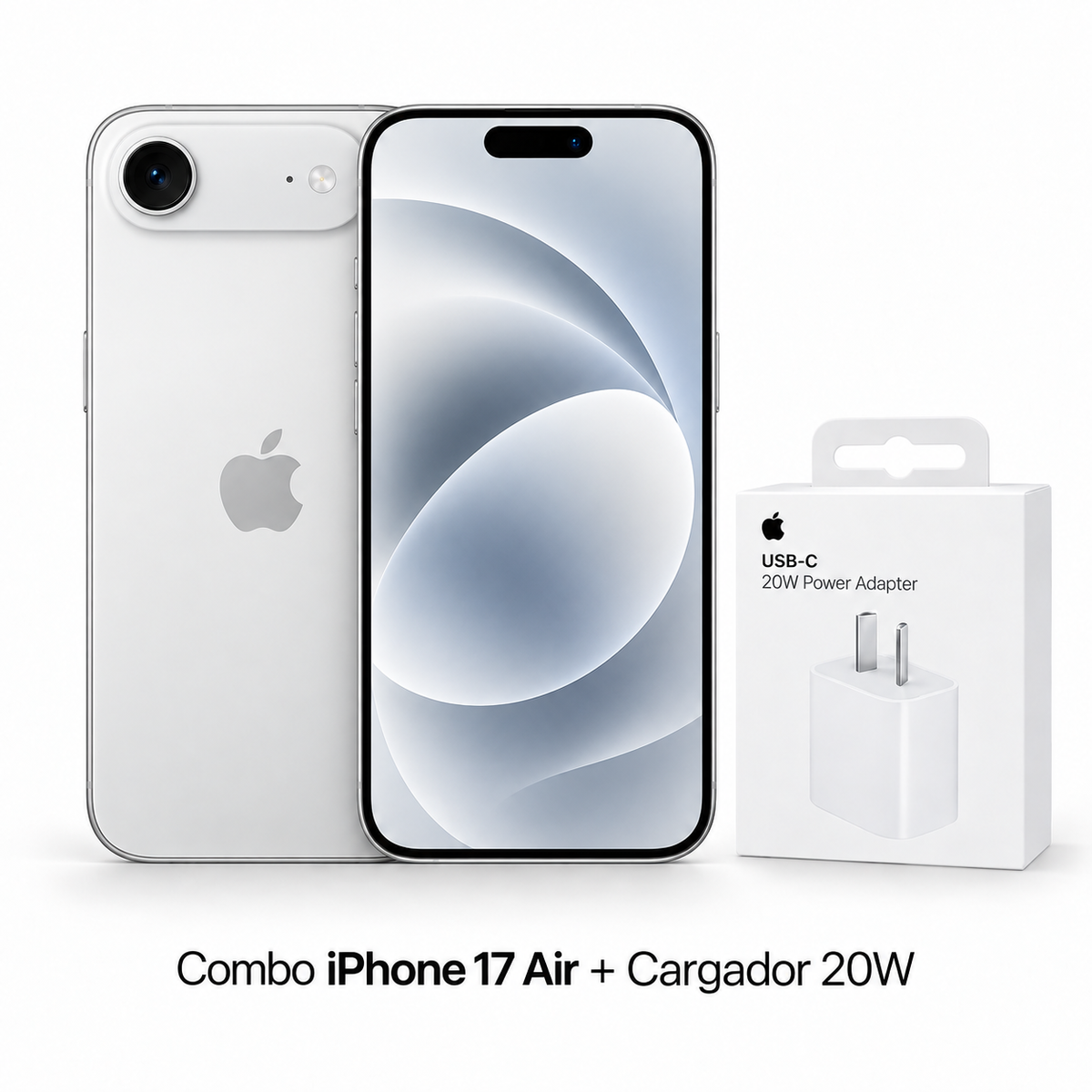 Combo iPhone Air mas cargador Apple USB-C de 20W