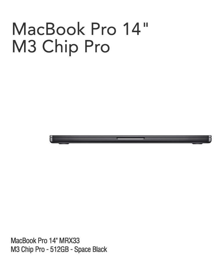 MACBOOK PRO 14 M3 PRO 18GB 512GB MRX33