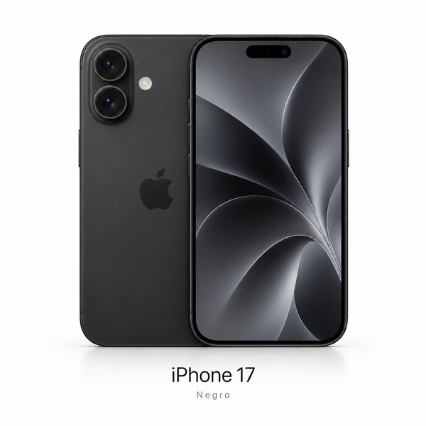 iPhone 17 color Negro - frente y dorso