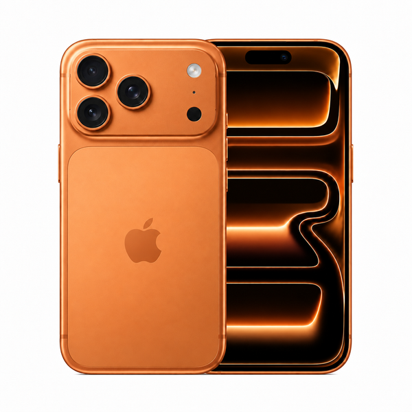 iPhone 17 Pro color Orange - frente y dorso