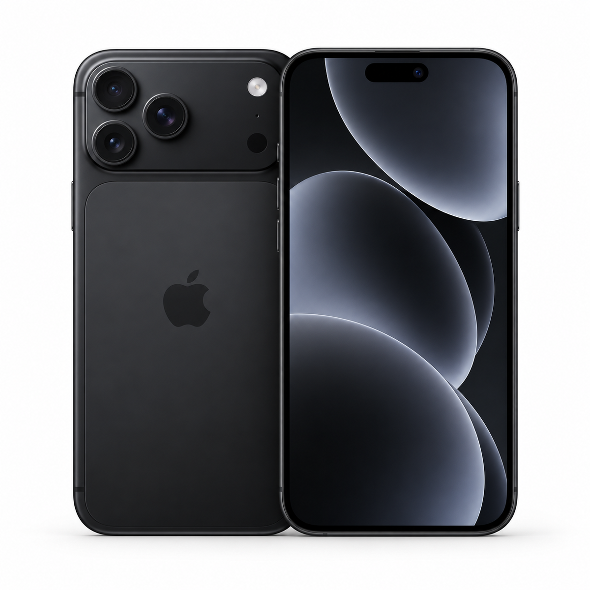 iPhone 18 Pro Max color Negro - frente y dorso