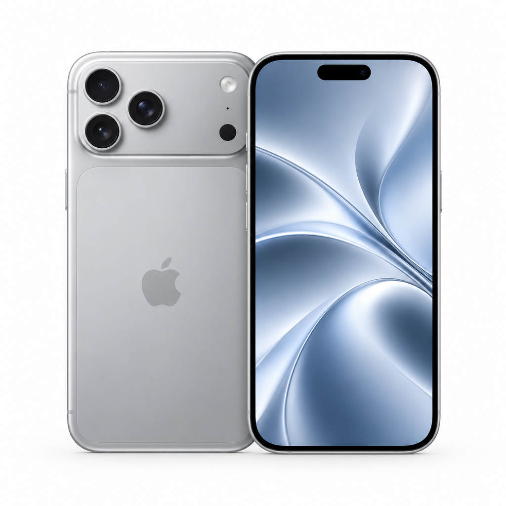 iPhone 18 Pro Max color Plata - frente y dorso