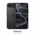 iPhone Air color Negro espacial - frente y dorso