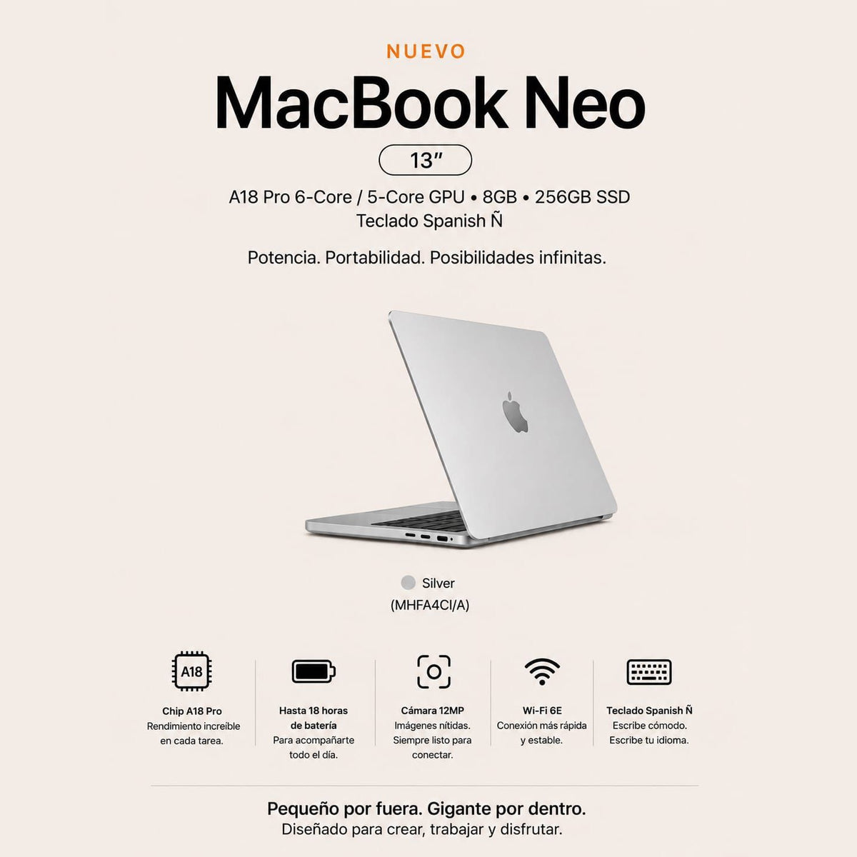MacBook Neo 13" A18 Pro 8GB 256GB