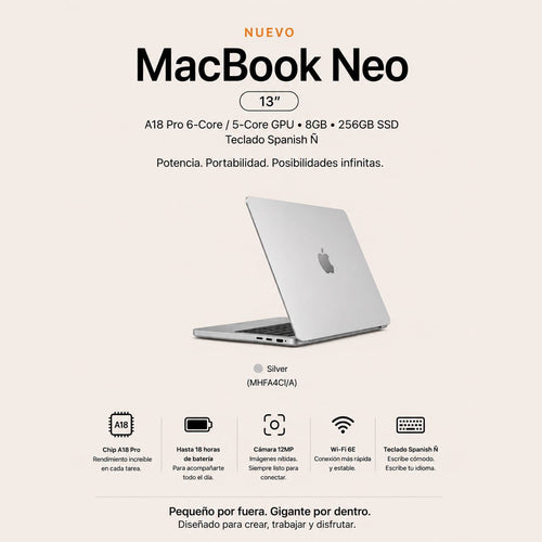 MacBook Neo 13" A18 Pro 8GB 256GB
