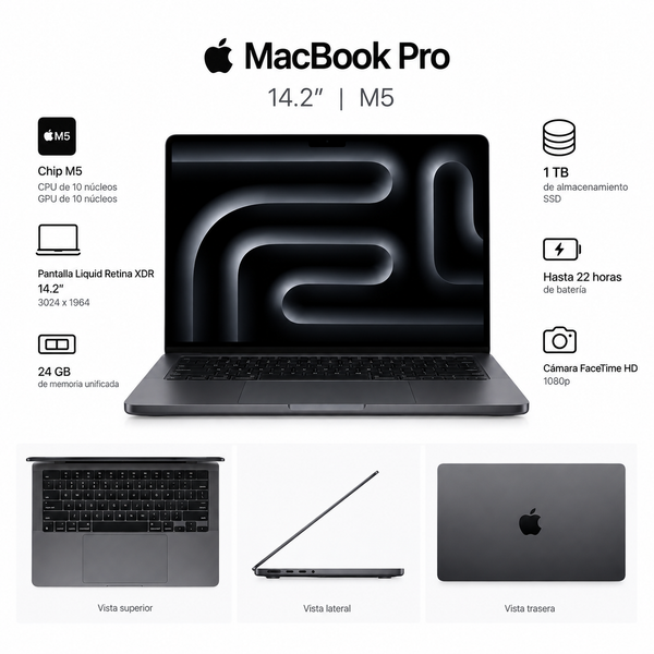 MacBook Pro M5 14.2" 24GB 1TB