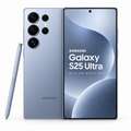 Samsung Galaxy S25 Ultra color Titanium Silver Blue - frente, dorso y S Pen